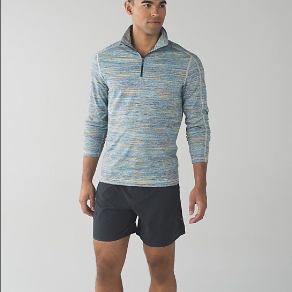 Lululemon Surge Warm 1/2 Zip Space Dye Camo shirt